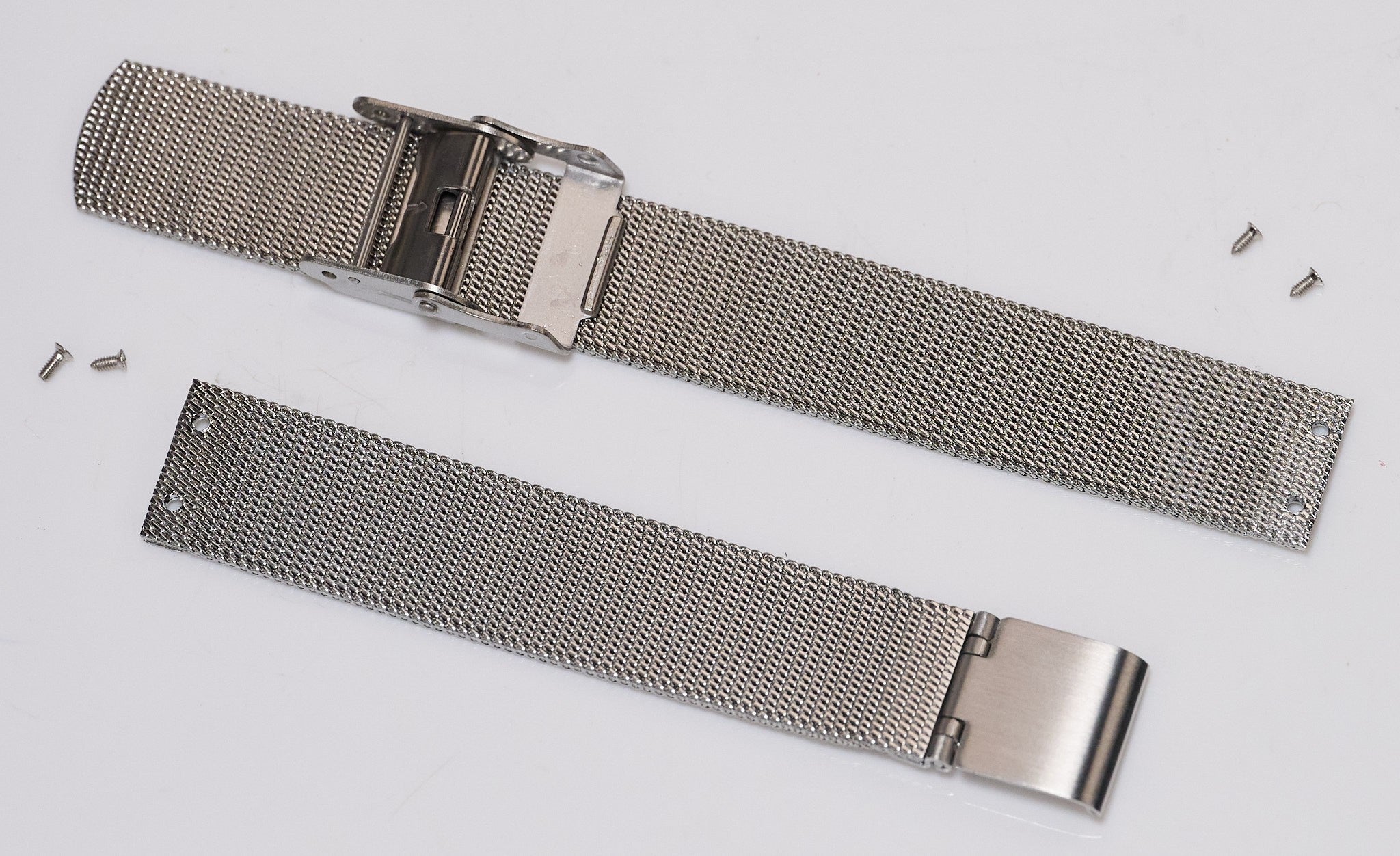 14mm Steel Fine Mesh Watch Bracelet For Skagen Screw On Replacement Gold & Rose
